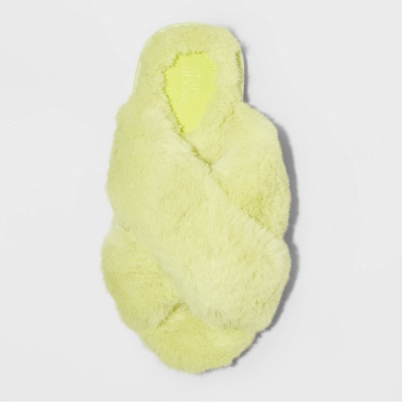 Women's Paris Crossband Fur Slippers - Stars Above - Picture 2 of 5